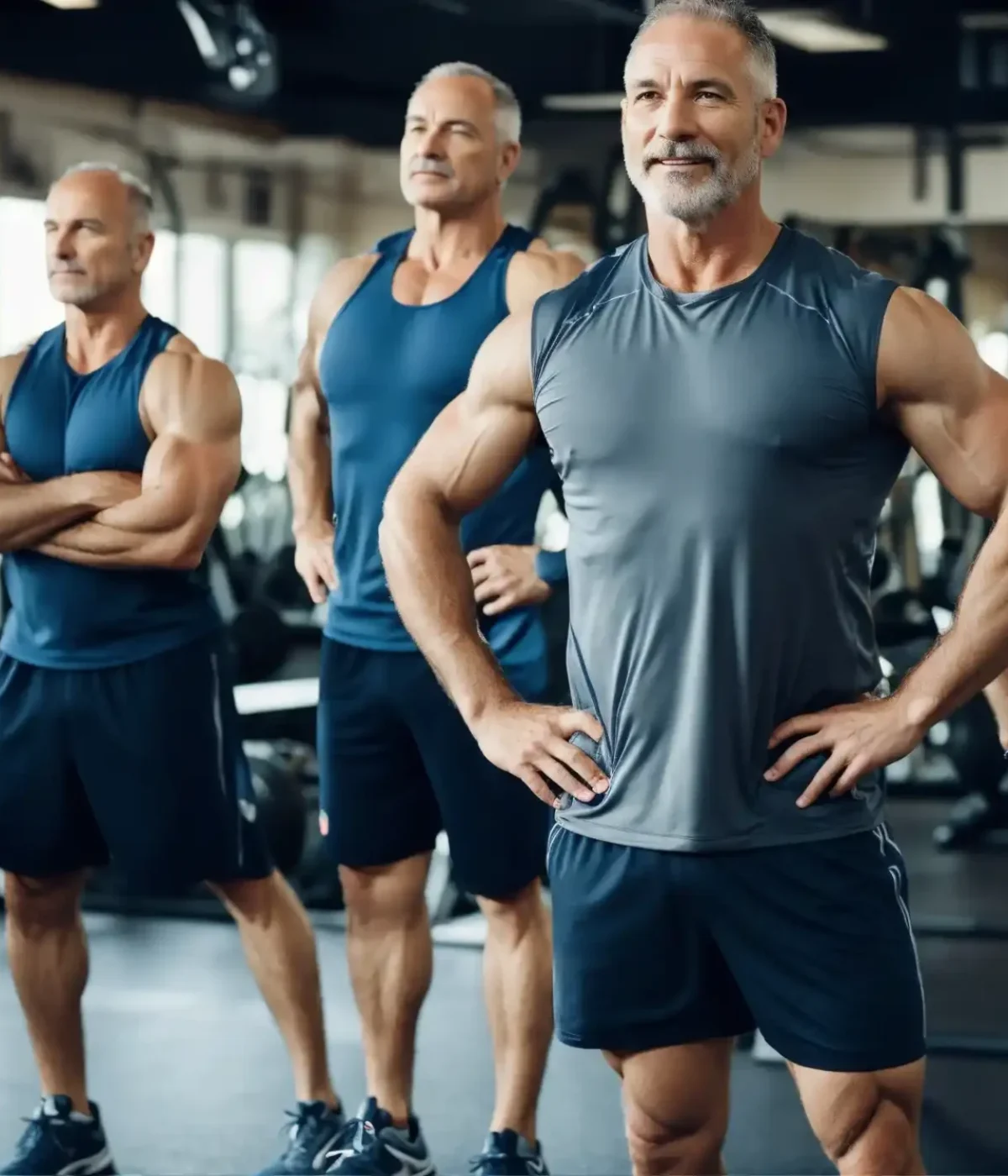 group of diverse middle age men